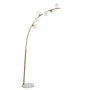 Voir la diapositive 5 : Paris Prix Lampadaire Arc 6 Sphères  Luci  220cm Blanc & Or