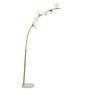 Voir la diapositive 5 : Paris Prix Lampadaire Arc 6 Sphères  Luci  220cm Blanc & Or