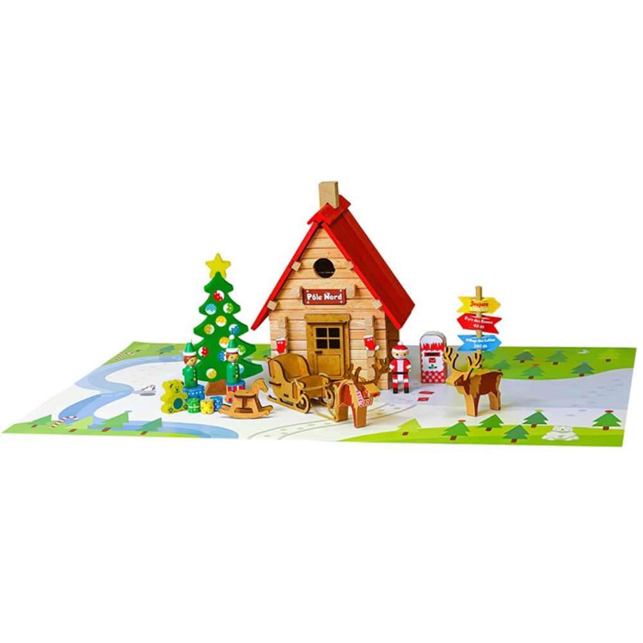 Voir la diapositive 2 : JeuJura Le chalet de Noël : 90 pièces