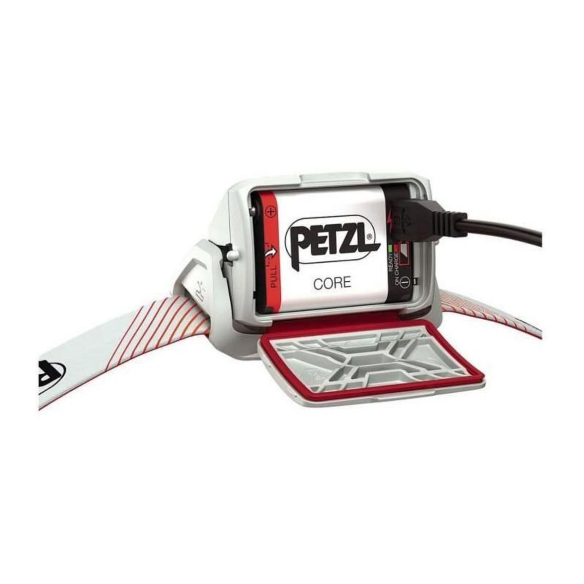 Petzl Lampe frontale - PETZL - ACTIK CORE - Peche / Navigation - 600 lumens - Batterie rechargeable incluse - Rouge
