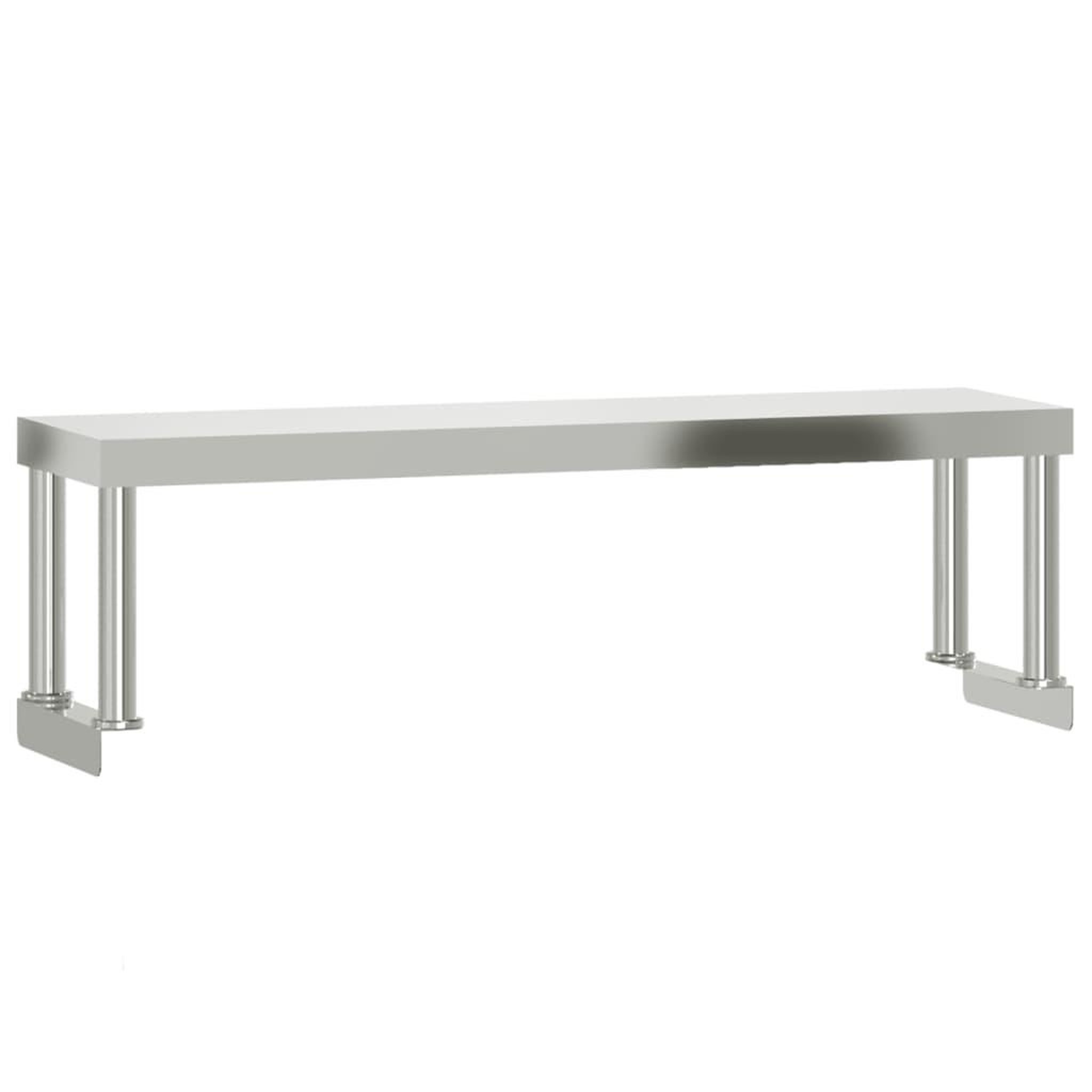 Voir la diapositive 5 : VIDAXL Table de travail de cuisine avec etagere 110x30x120 cm inox