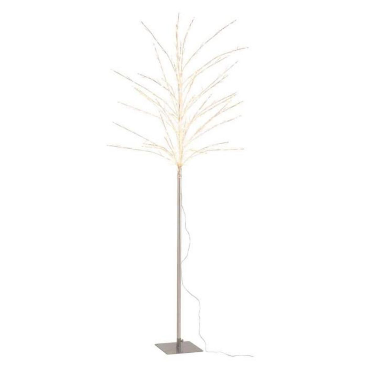 Paris Prix Arbre Déco Led en Métal  Dénudé  180cm Argent