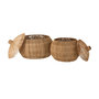 Voir la diapositive 3 : CALICOSY Set 2 Paniers Arrondis en Jute Naturel - DANTYA