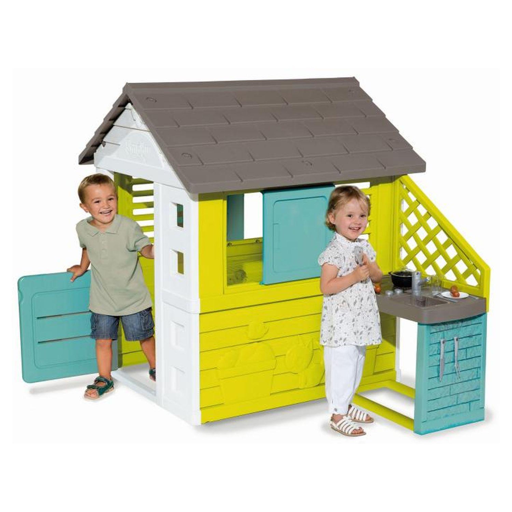 Voir la diapositive 2 : SMOBY Maison Pretty + cuisine d'été