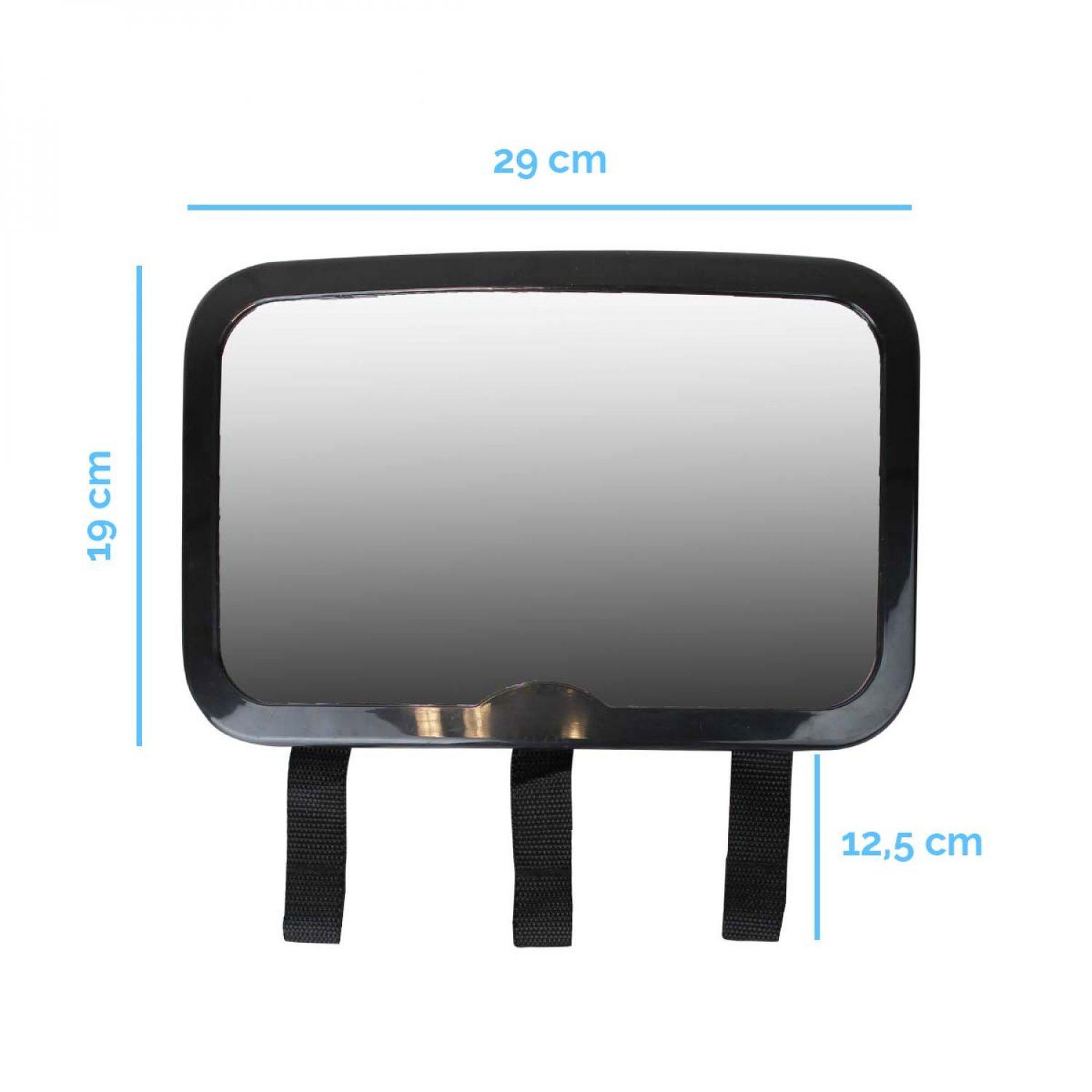 Voir la diapositive 2 : Monsieur Bébé Lot de 4 Miroirs voiture pour bébé 2 en 1 avec sangles amovibles pour jouets ou accessoires