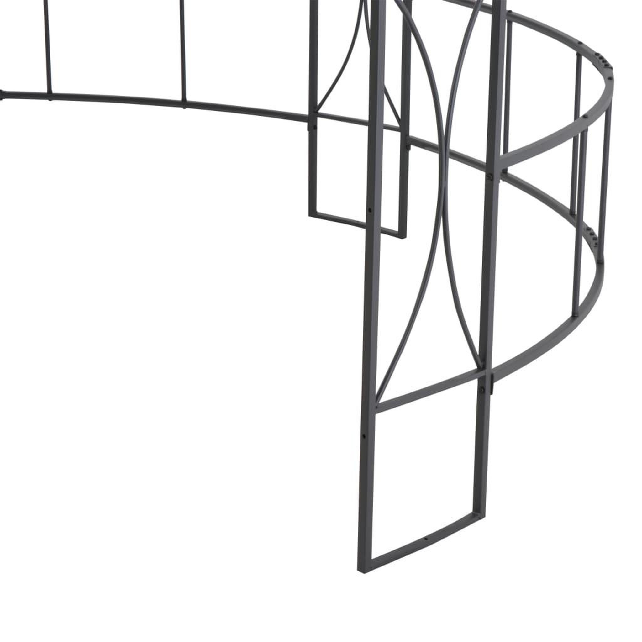 Voir la diapositive 5 : VIDAXL Belvedere 300 x 290 cm anthracite rond