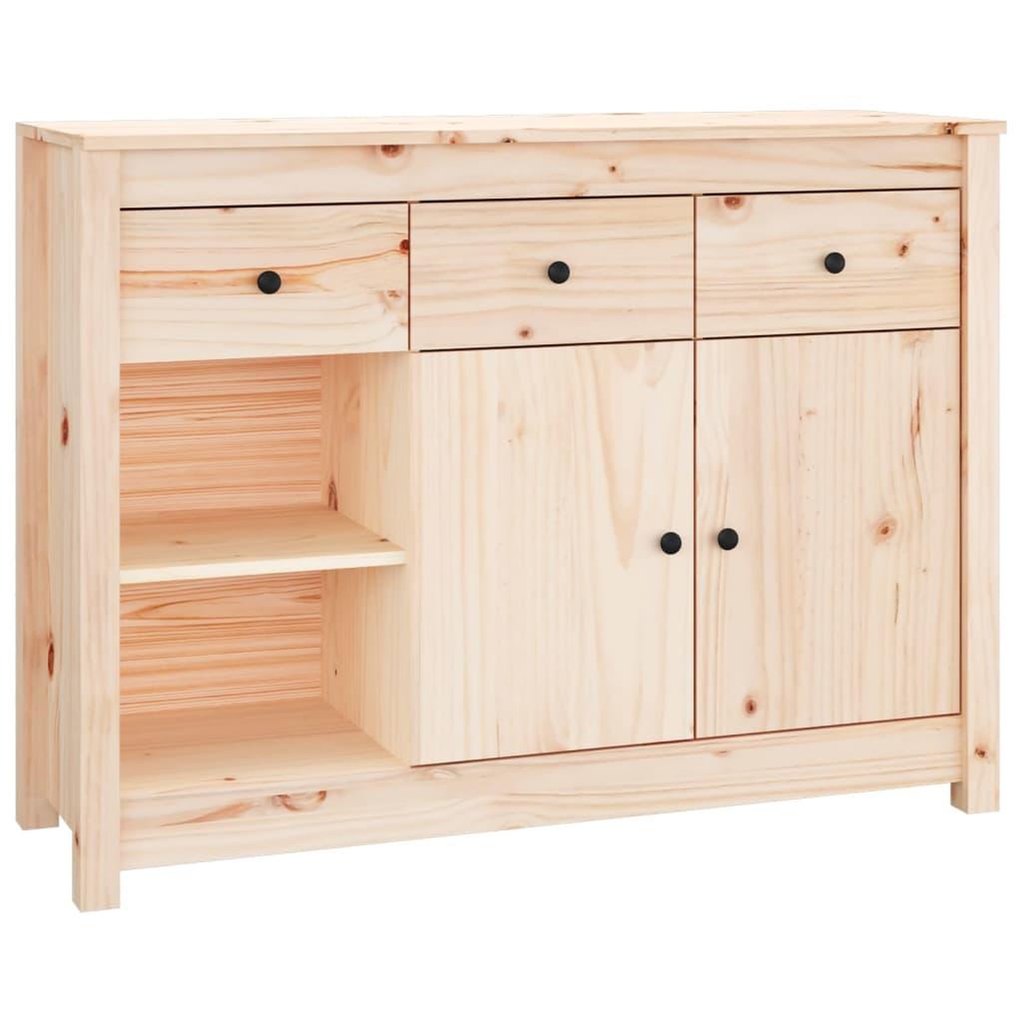 Voir la diapositive 2 : VIDAXL Buffet 100x35x74 cm Bois massif de pin