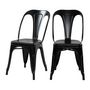Voir la diapositive 1 : Rendez vous déco Lot de 2 chaises en métal chromé - Indus