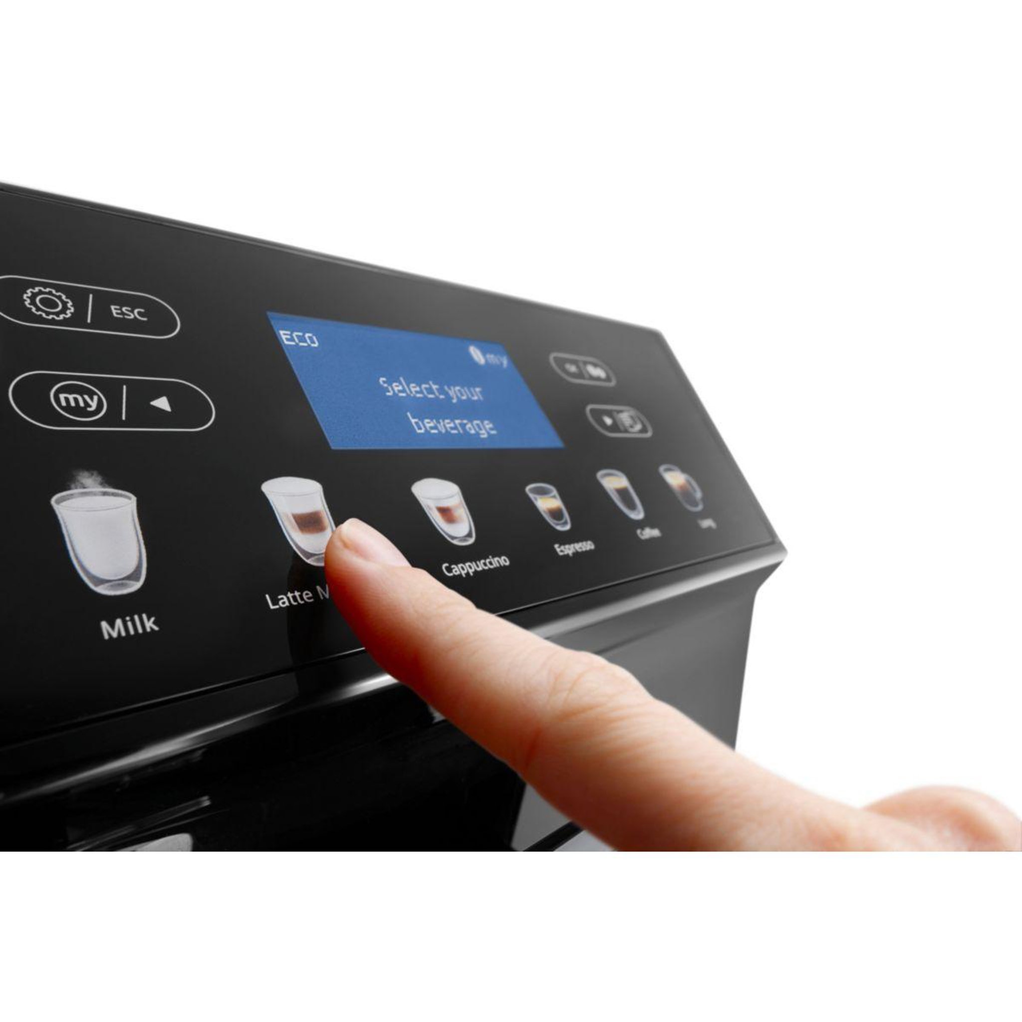 Voir la diapositive 4 : DELONGHI Expresso Broyeur Eletta Evo ECAM46.860.B noir