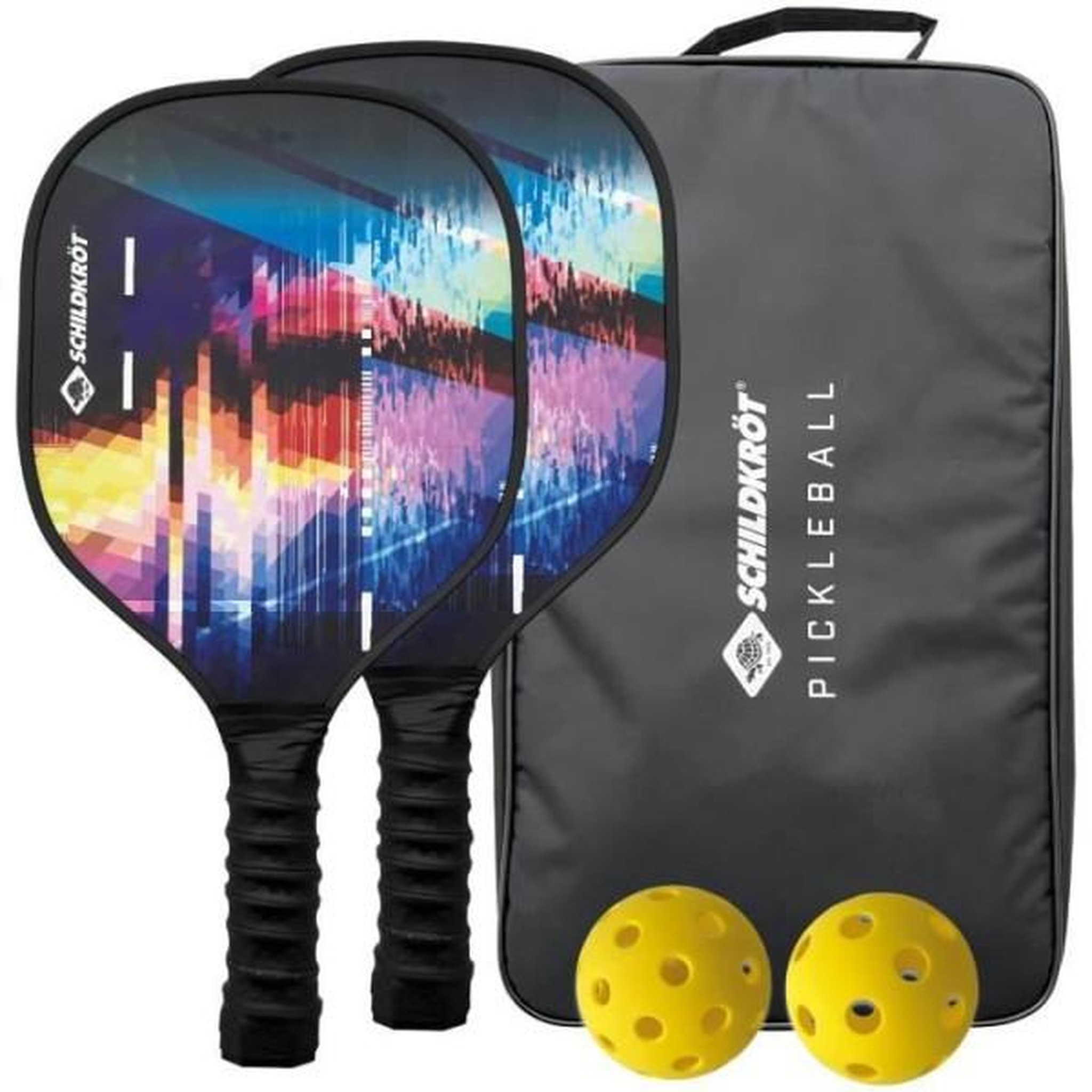 SCHILDKROT Set de Pickleball - SCHILDKRÖT - Jeu de raquettes - 2 raquettes + 2 balles