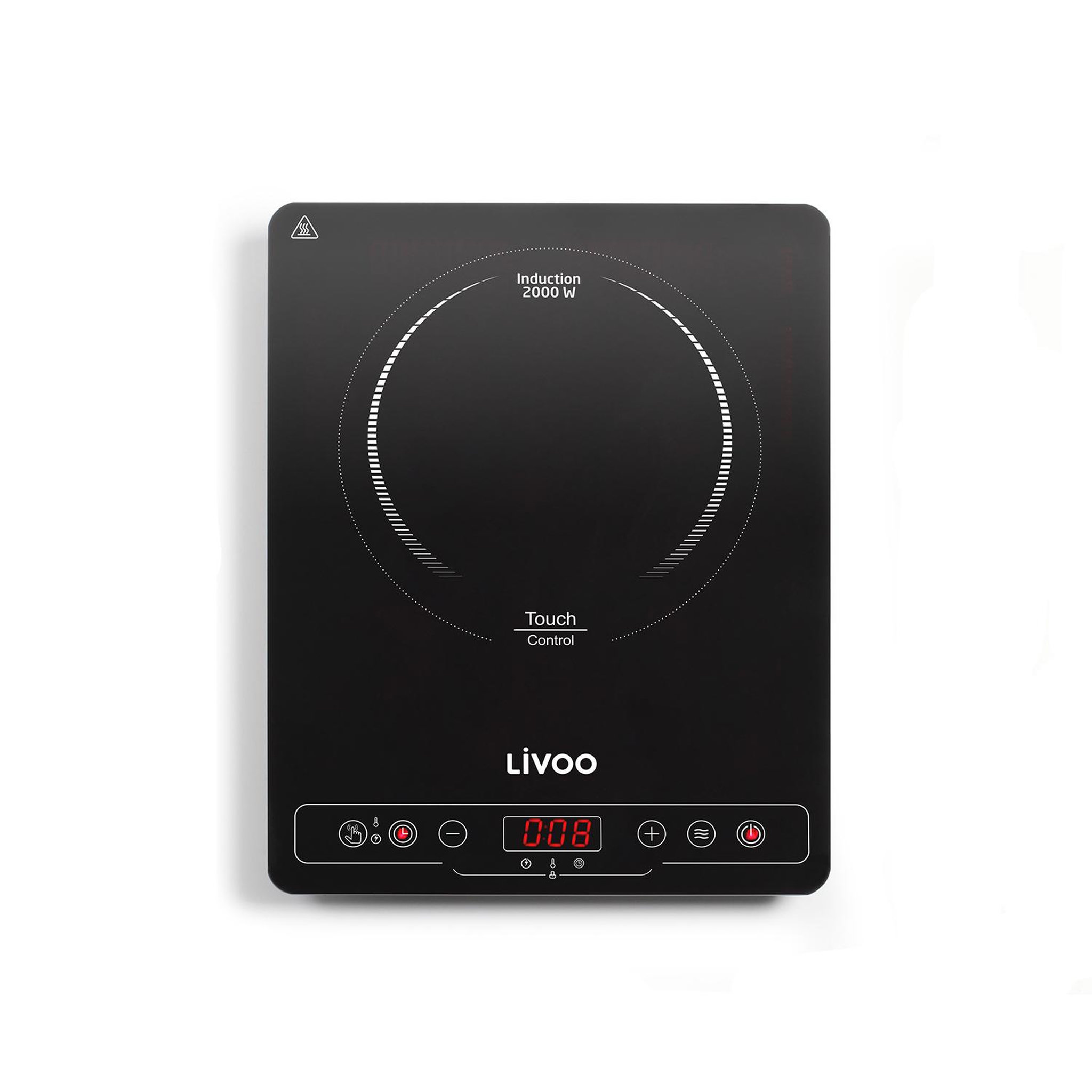 Voir la diapositive 2 : LIVOO Table à induction posable 2000w noir - DOC235