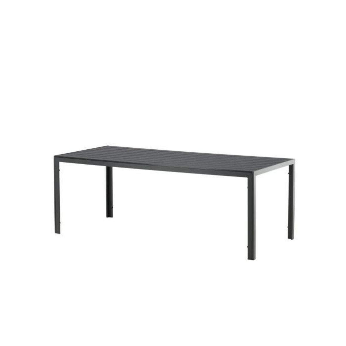 Paris Prix Table de Jardin  Break  205cm Noir