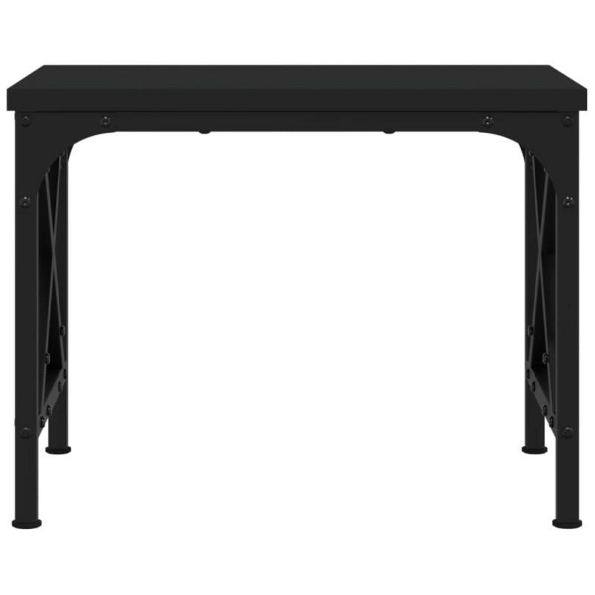 VIDAXL Support d imprimante noir 40x30x31 cm bois d ingénierie