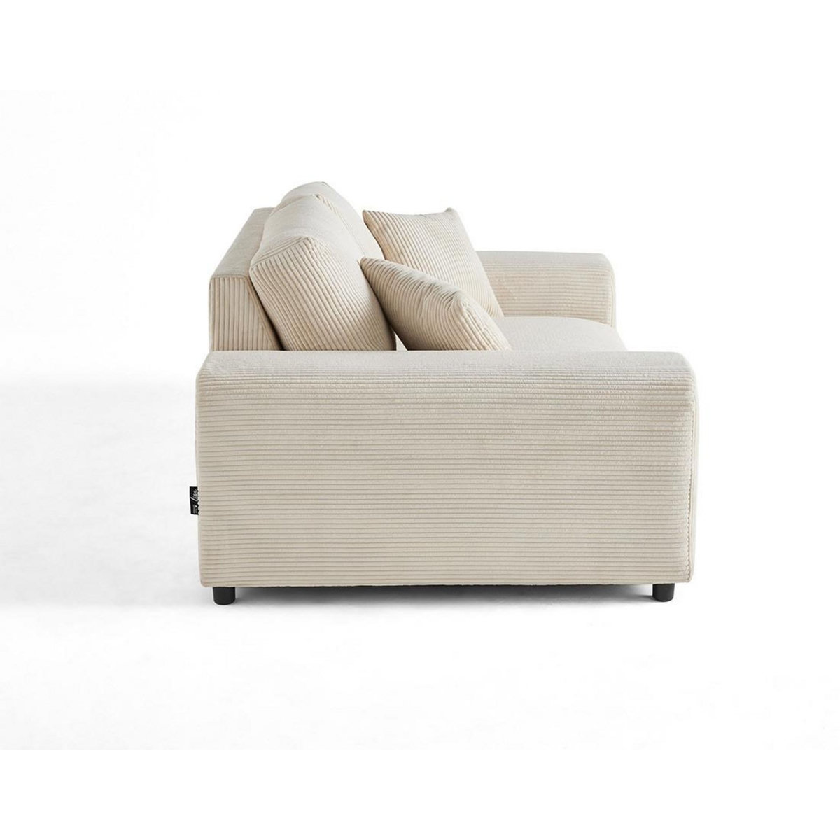 LISA DESIGN Garance - canapé droit 2 places - en velours côtelé