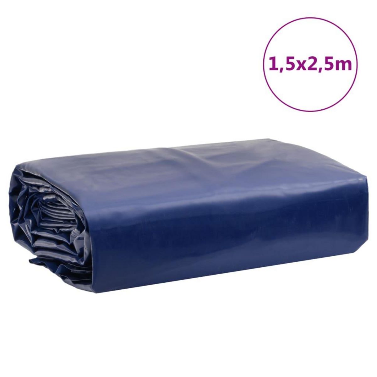 VIDAXL Bache bleu 1,5x2,5 m 600 g/m²