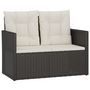 Voir la diapositive 4 : VIDAXL Mobilier d'exterieur 4 pcs avec coussins Resine tressee Noir