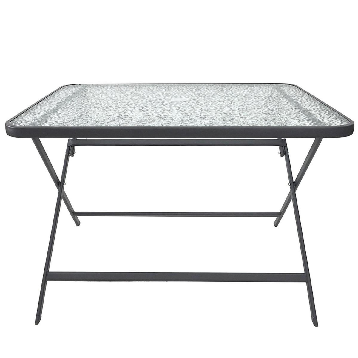 Paris Prix Table de Jardin en Verre  Formentera  110cm Gris