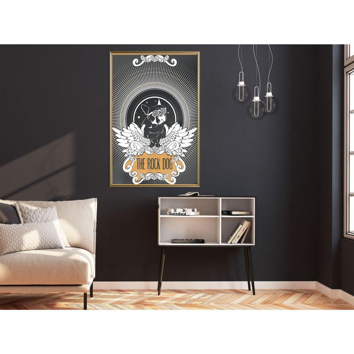 Paris Prix Affiche Murale Encadrée  Cool Bulldog