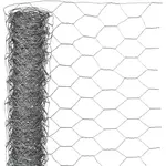 NATURE Nature Grillage metallique hexagonal 0,5x2,5 m 25 mm Acier galvanise