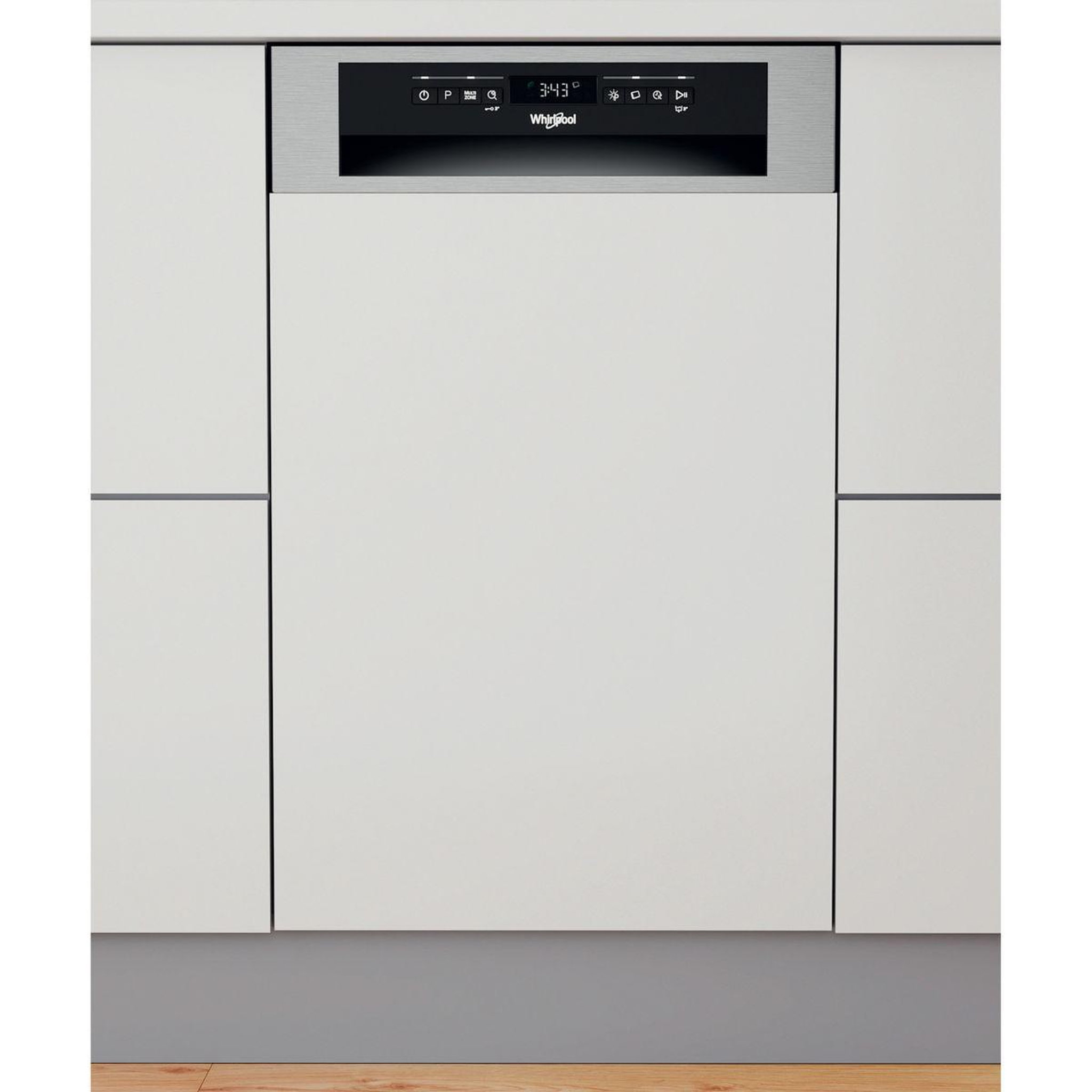 Voir la diapositive 1 : Whirlpool Lave vaisselle encastrable WSBO3O34PFX 6ème Sens