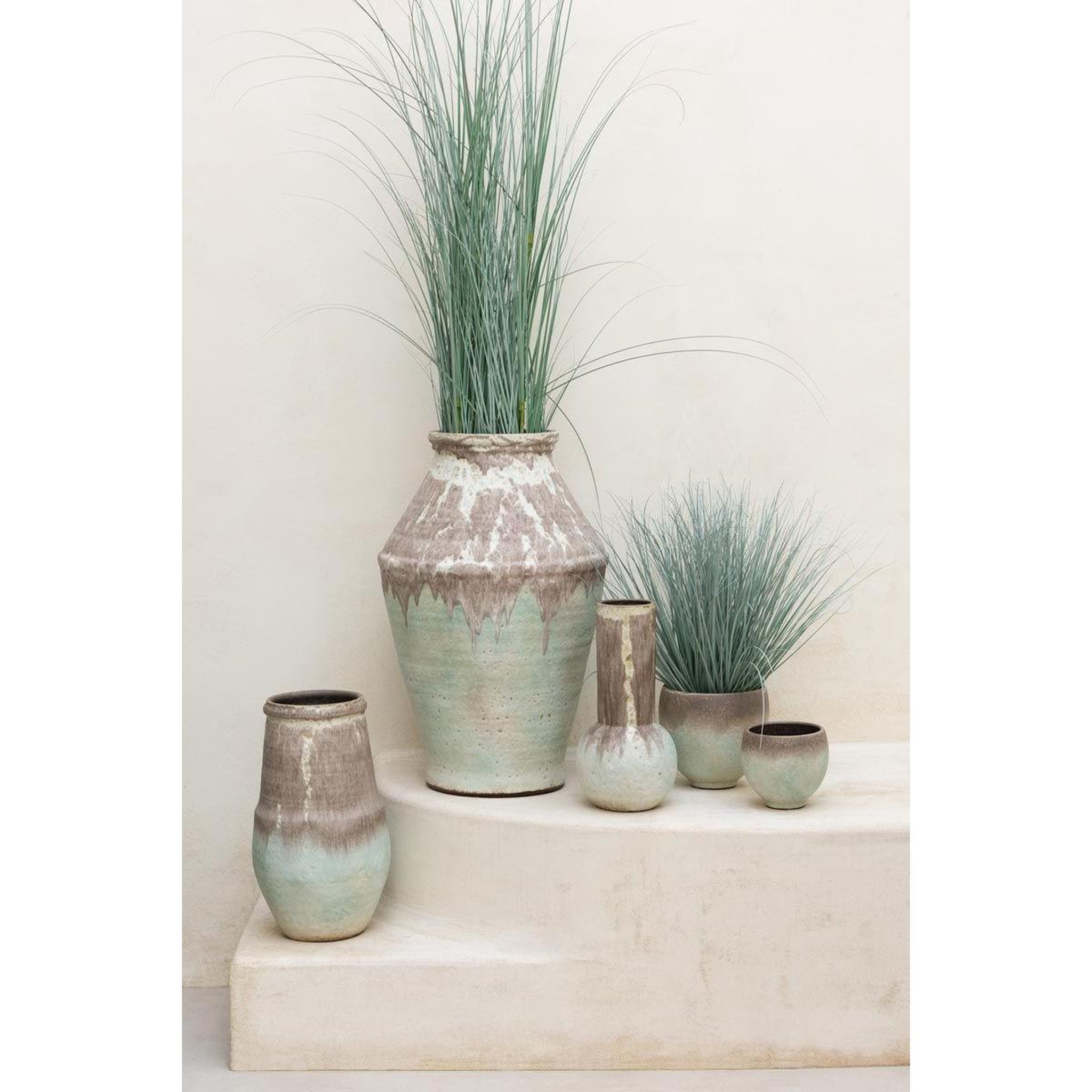 Voir la diapositive 3 : J-LINE Vase déco  nice  47cm multicolore