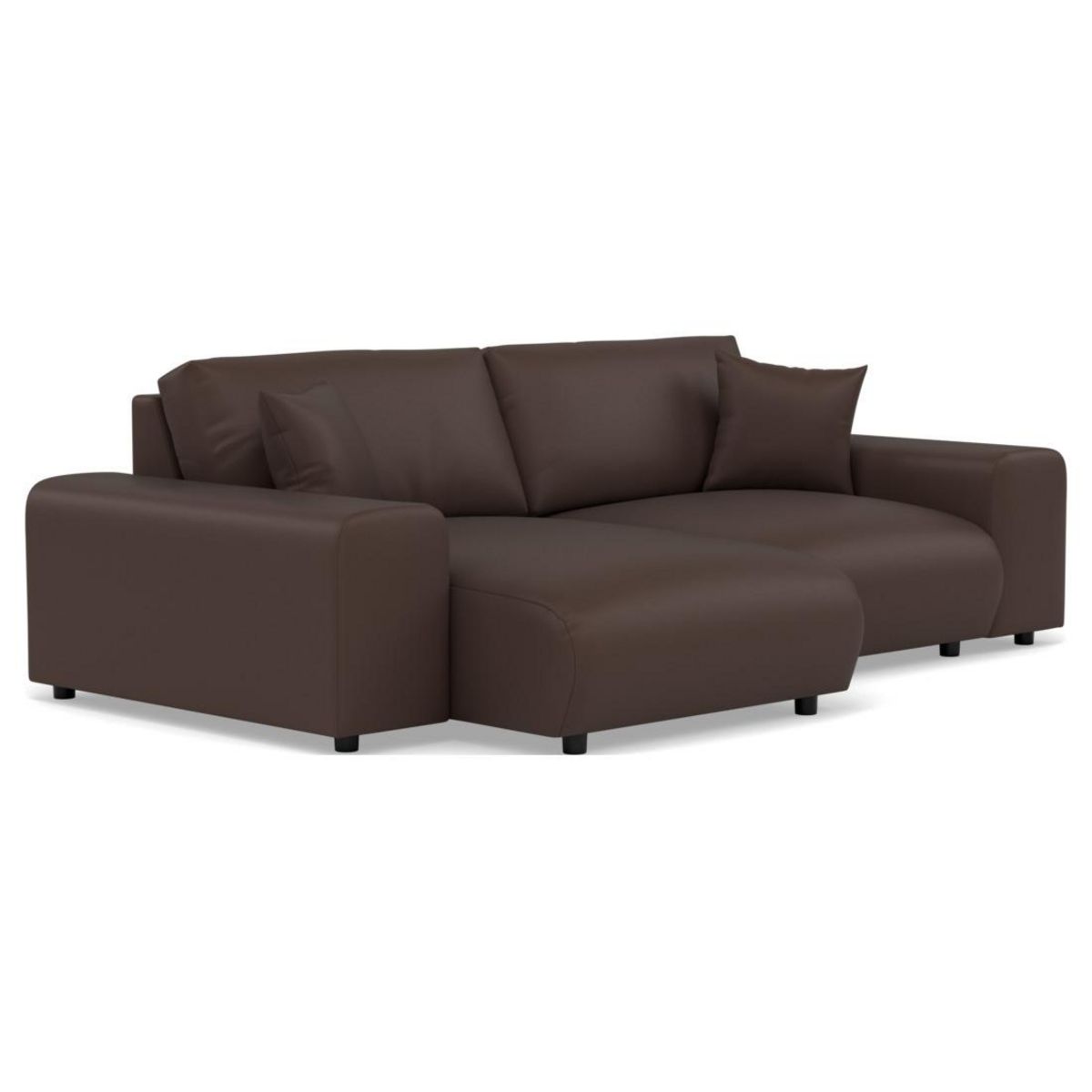 LISA DESIGN Garance - canapé d'angle réversible 4 places en simili