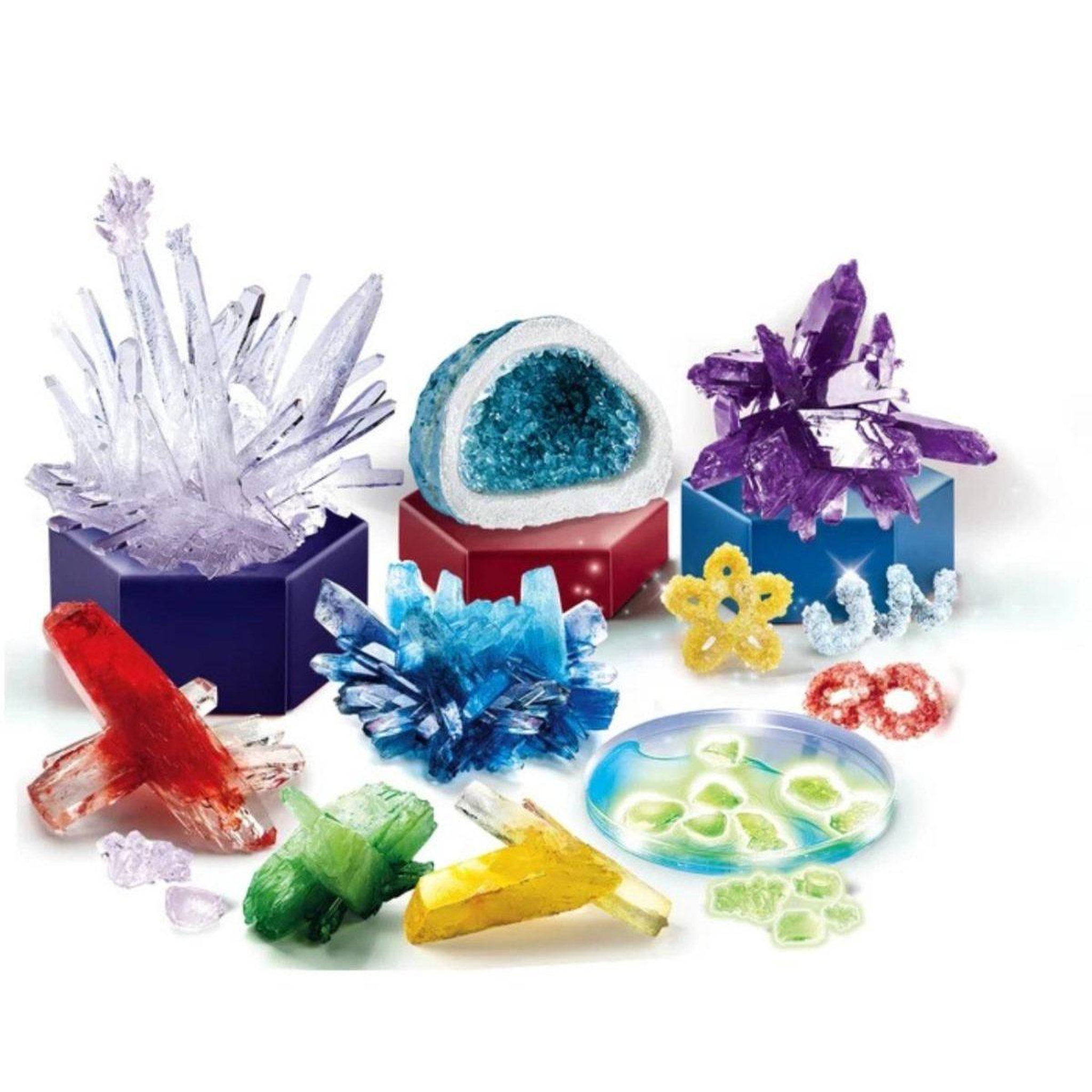 Voir la diapositive 2 : CLEMENTONI Coffret scientifique  50106 science  and  jeu - cristaux géants