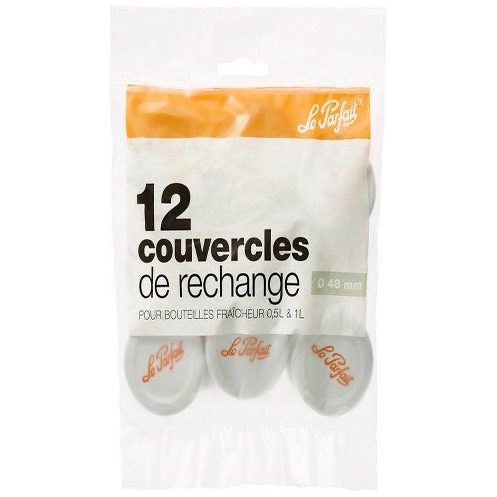 Le parfait Lot de 12 capsules bouteille fraîcheur to48 blc