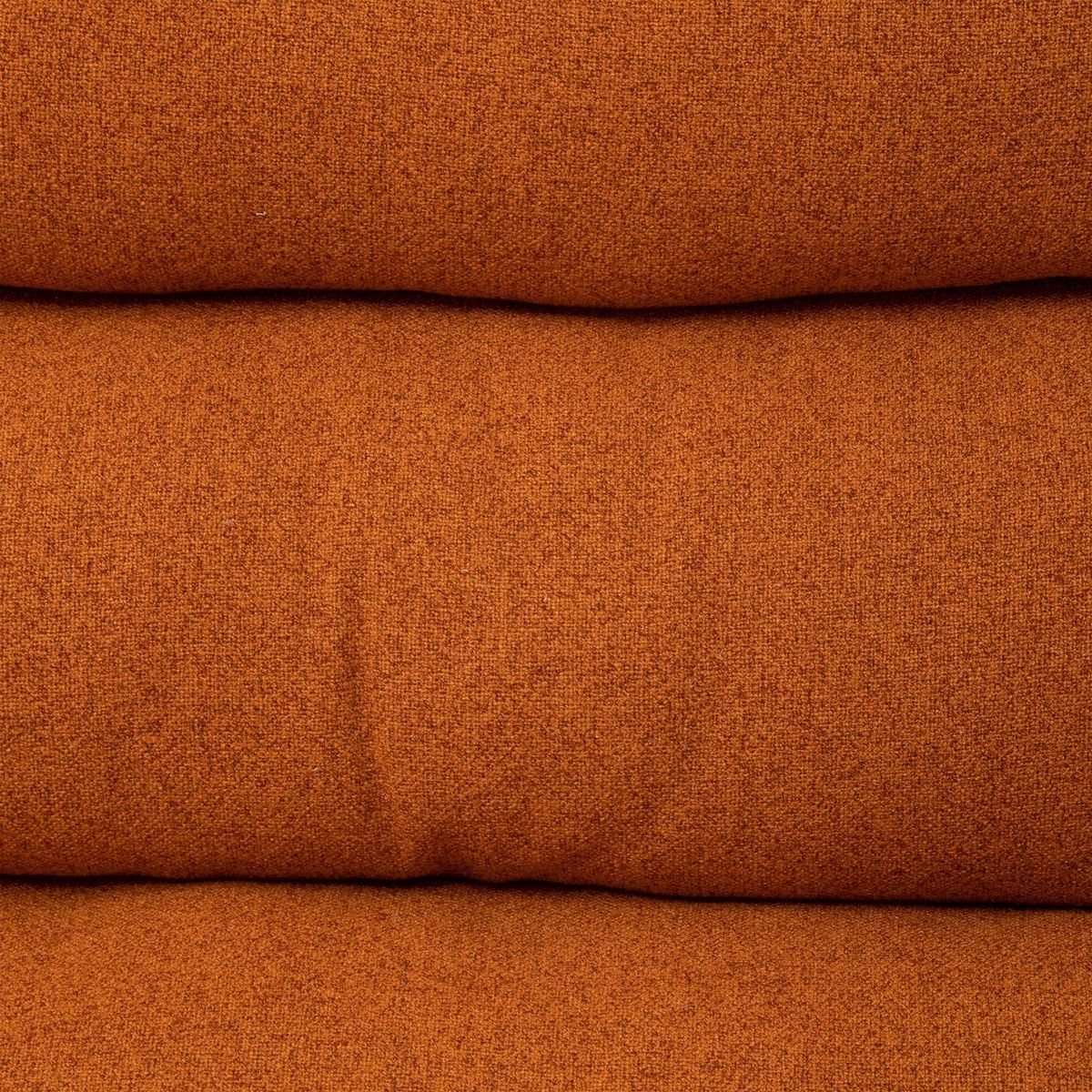 ATMOSPHERA Fauteuil pivotant en tissu et pieds métal HARPER