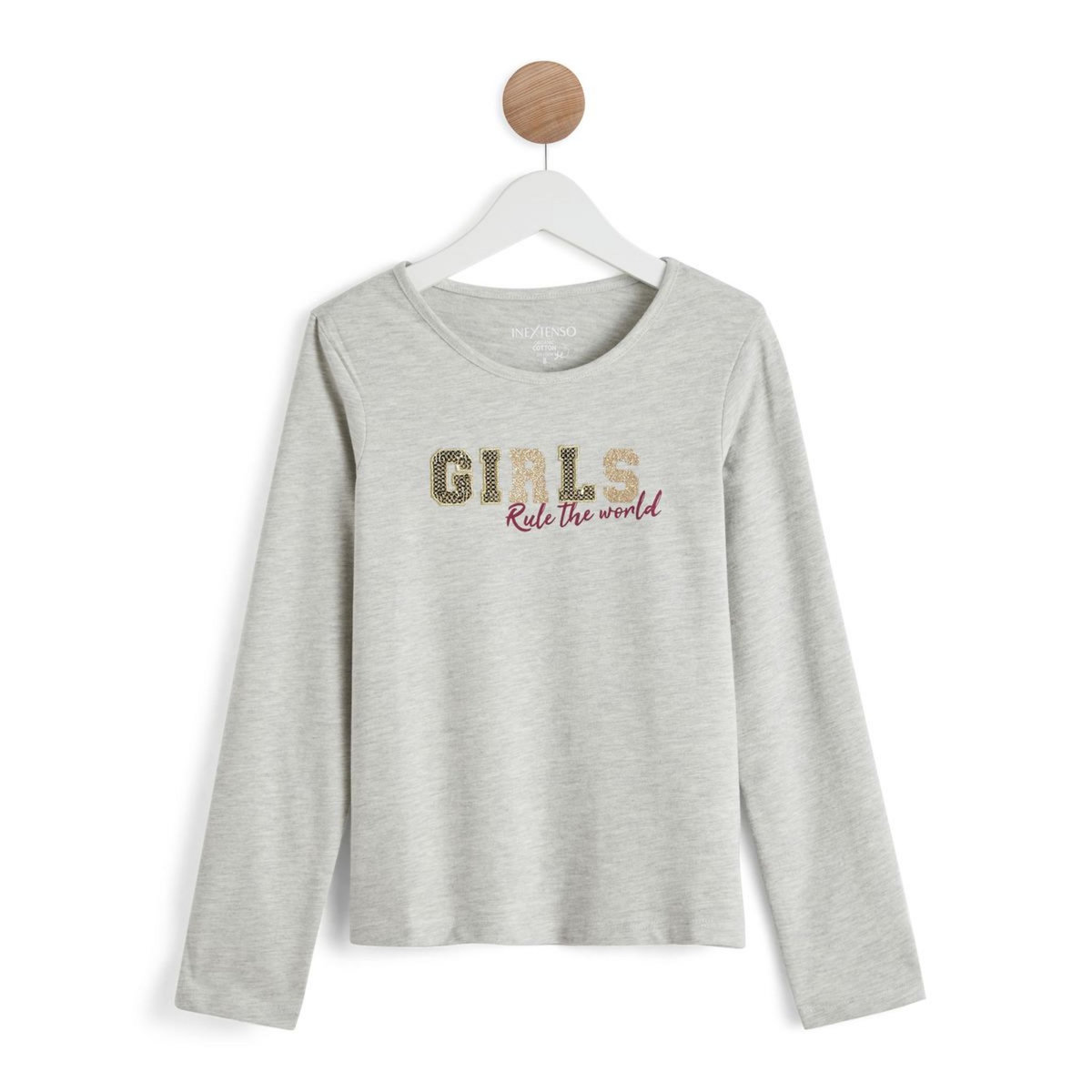 IN EXTENSO T-shirt manches longues à sequins reversibles fille