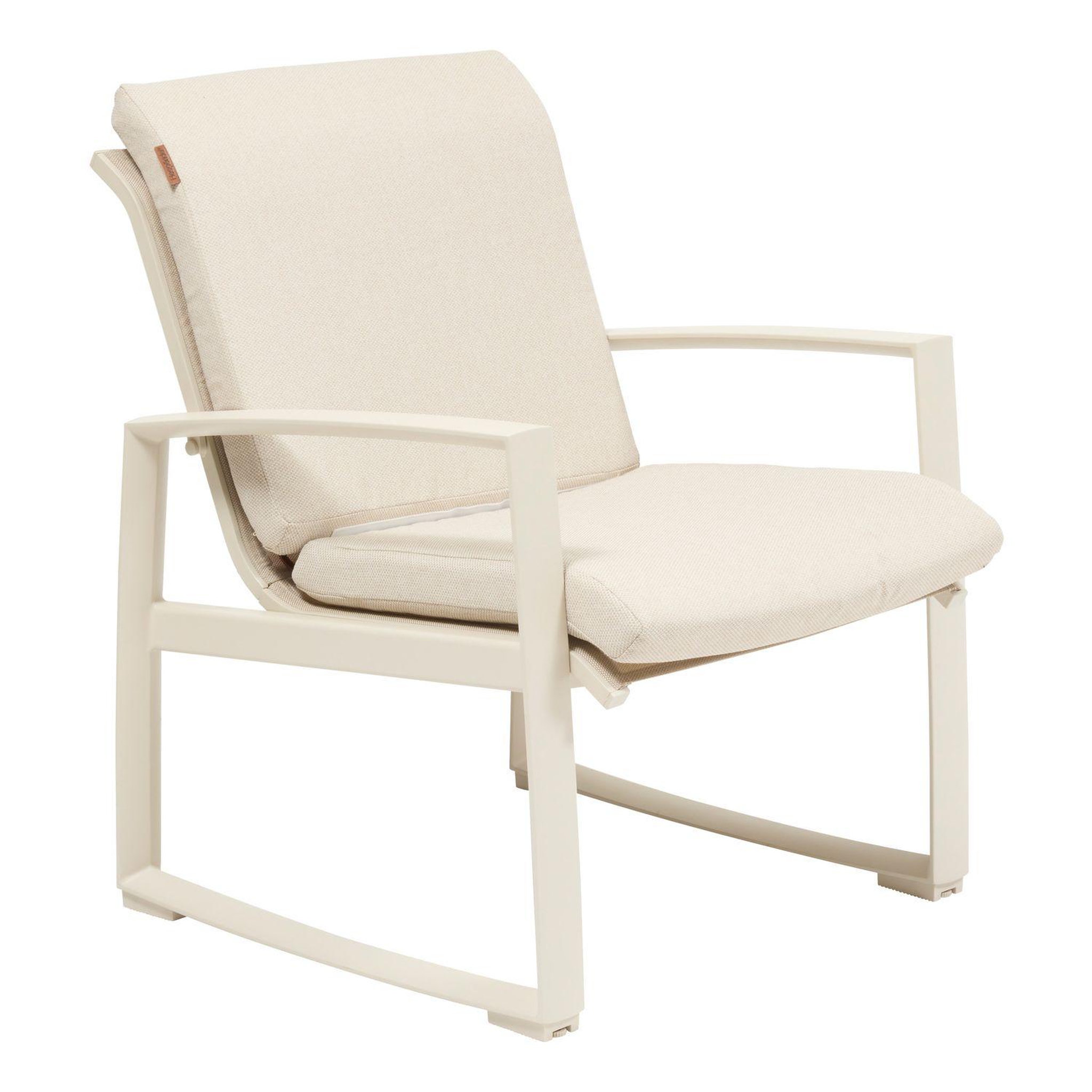 HESPERIDE Fauteuil de jardin en aluminium boreane. Coloris disponibles : Marron, Beige
