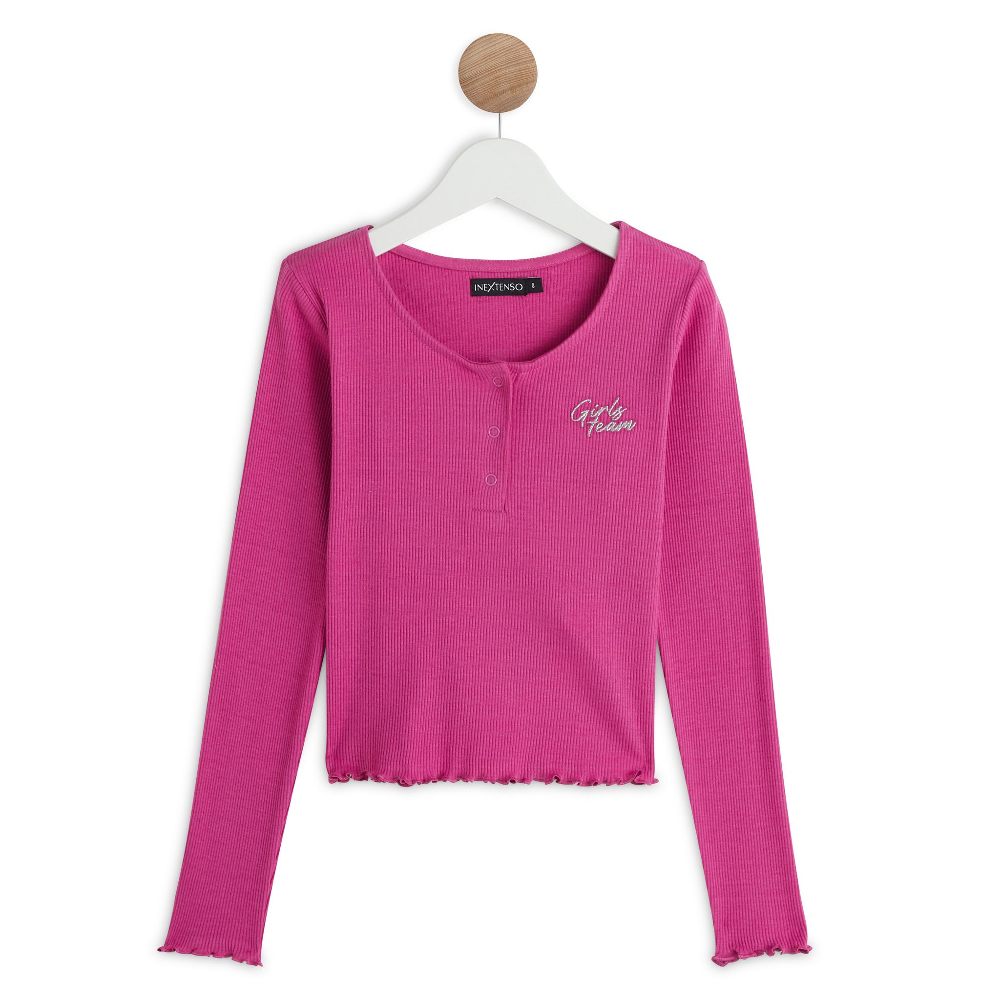 Tee-shirt femme manches longues Ancre Blanc rayé marine - Robur