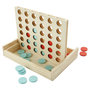 Voir la diapositive 2 : One Two Fun Jeu en bois - 4 Pions en ligne