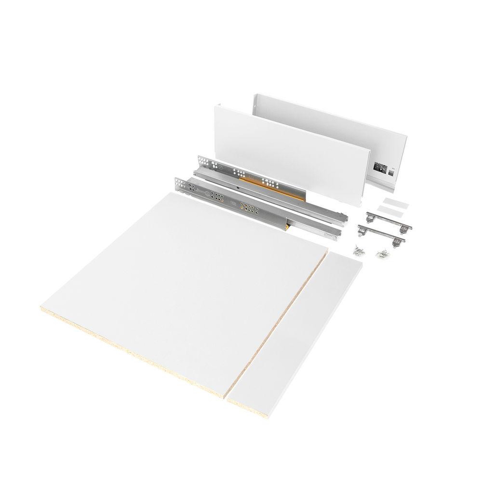 EMUCA SRL Kit de tiroir, cuisine et salle de bain Vertex - panneaux inclus, H 178 x M 600, blanc