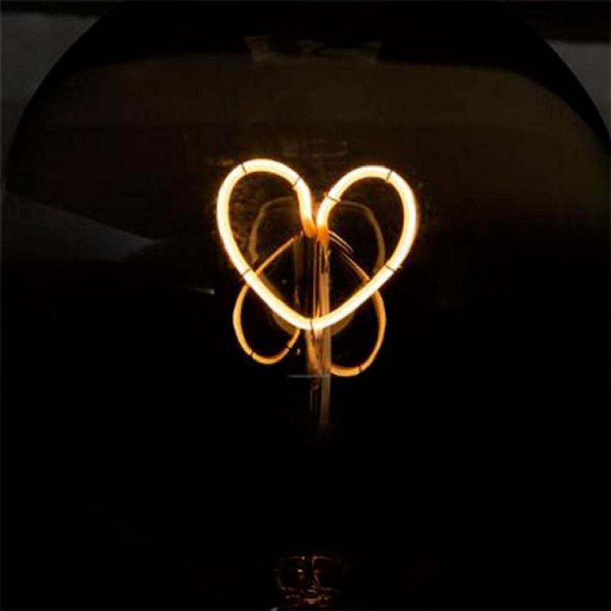 ATMOSPHERA Ampoule Led Design  Cœur  17cm Ambre