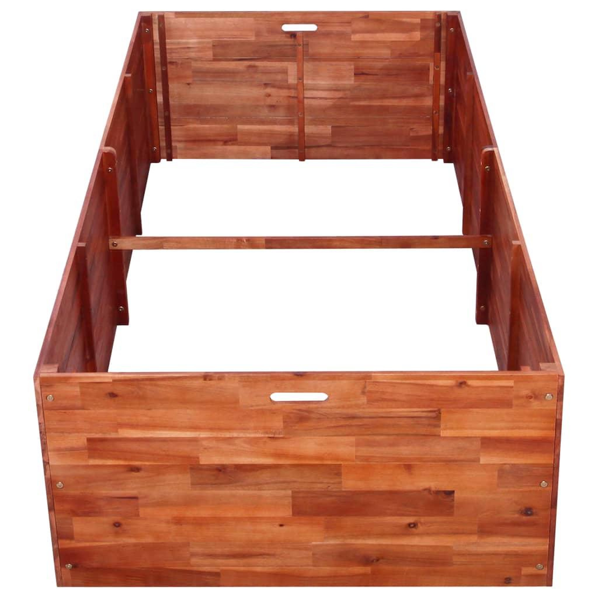 Voir la diapositive 3 : VIDAXL Lit sureleve de jardin Bois d'acacia 200x100x50 cm