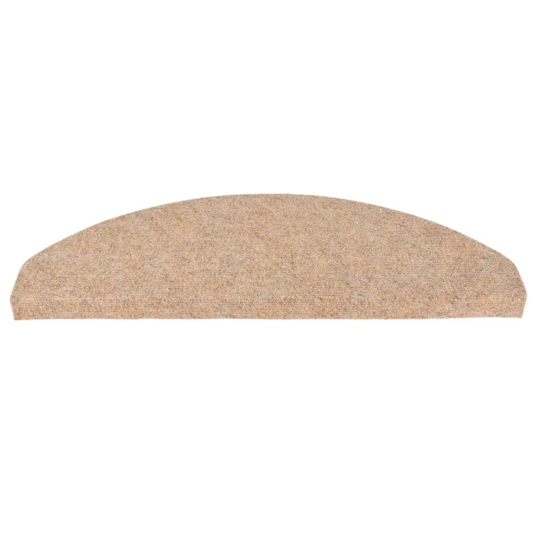 Voir la diapositive 4 : VIDAXL Tapis d'escalier autocollants 15 pcs 65x22,5x3,5 cm Beige
