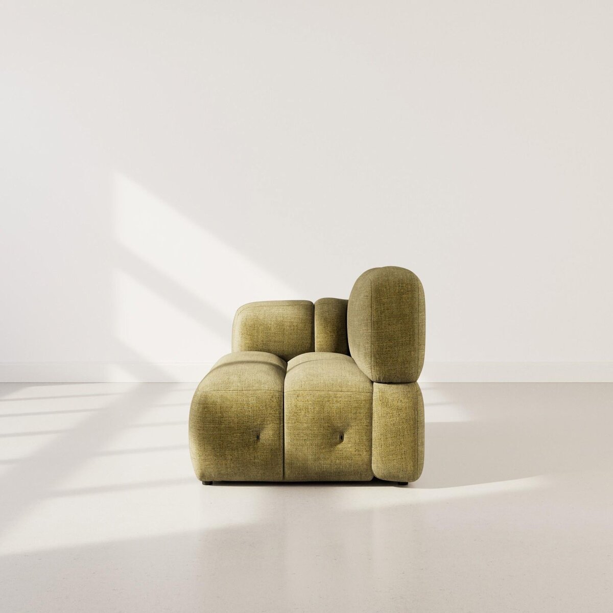 LISA DESIGN Grace - module d'assise gauche en velours texturé