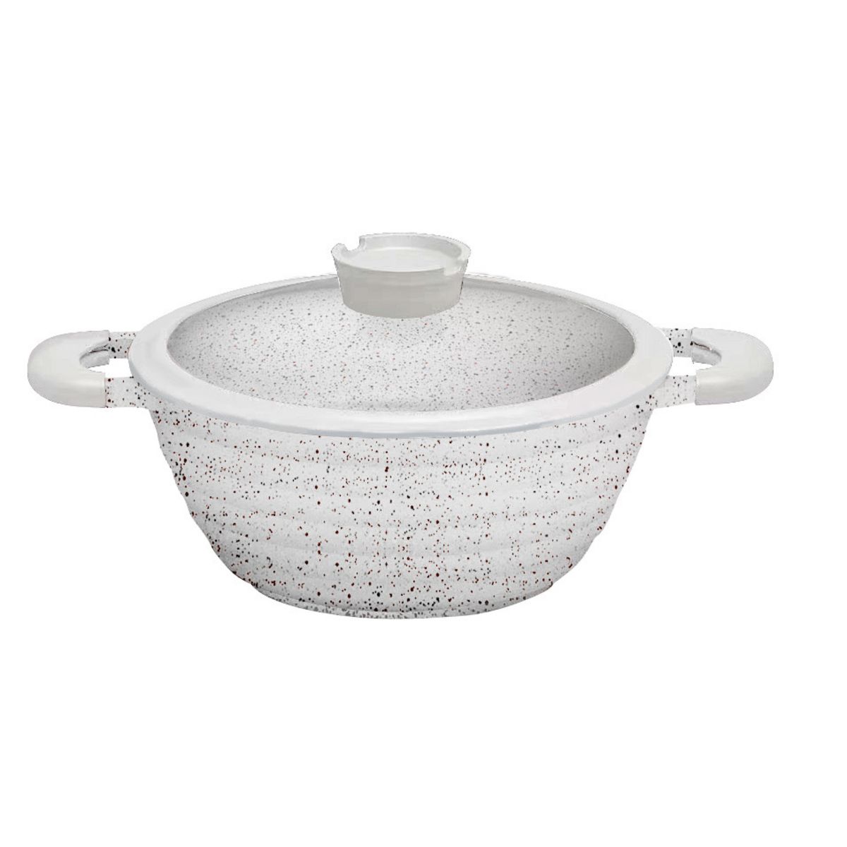 ROSSETTO Faitout 24cm effet pierre en fonte d'aluminium