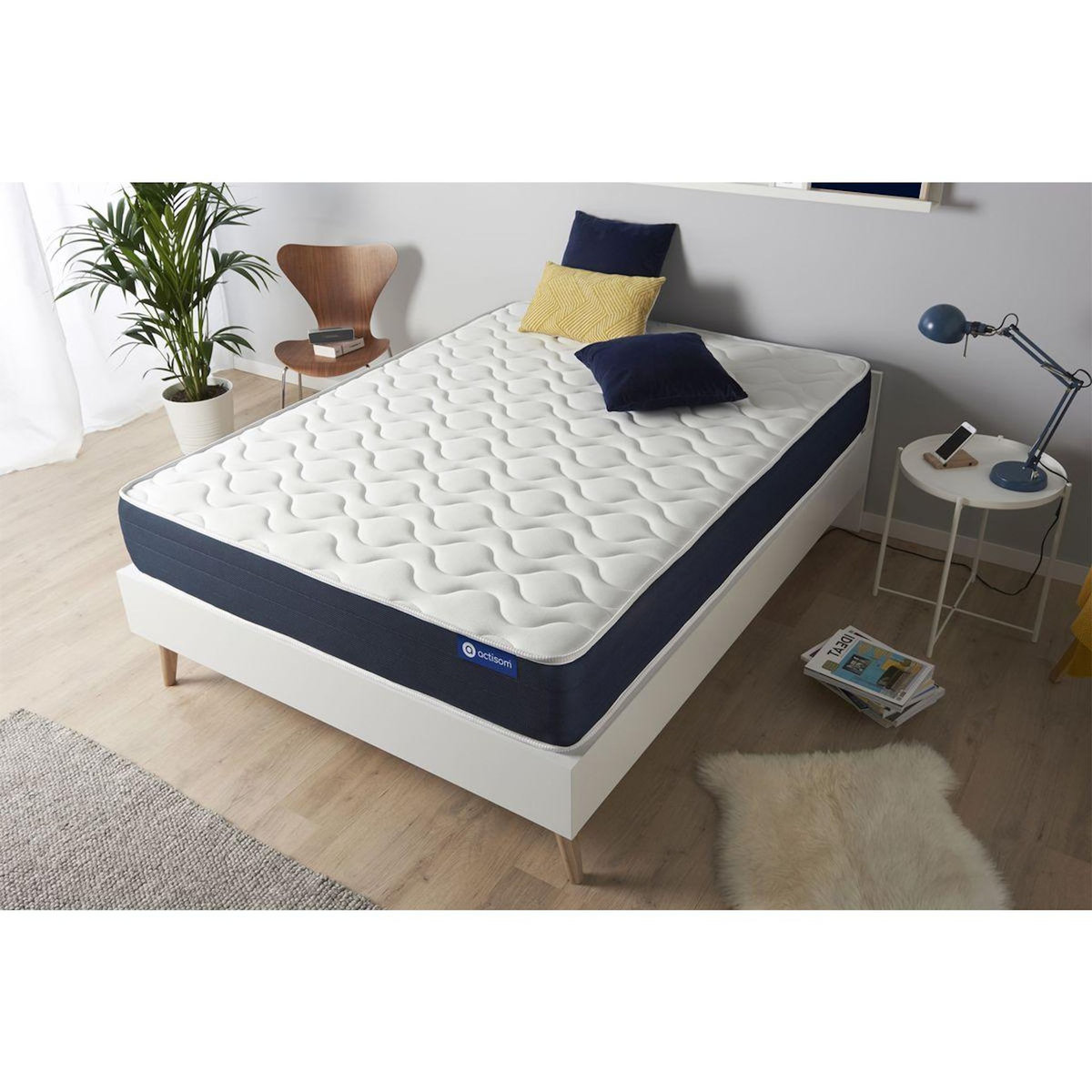 ACTISOM Matelas Mémoire de forme ACTIMEMO SLEEP 140x200 5zones de confort