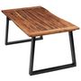 Voir la diapositive 3 : VIDAXL Table a manger Bois d'acacia massif 180x90 cm