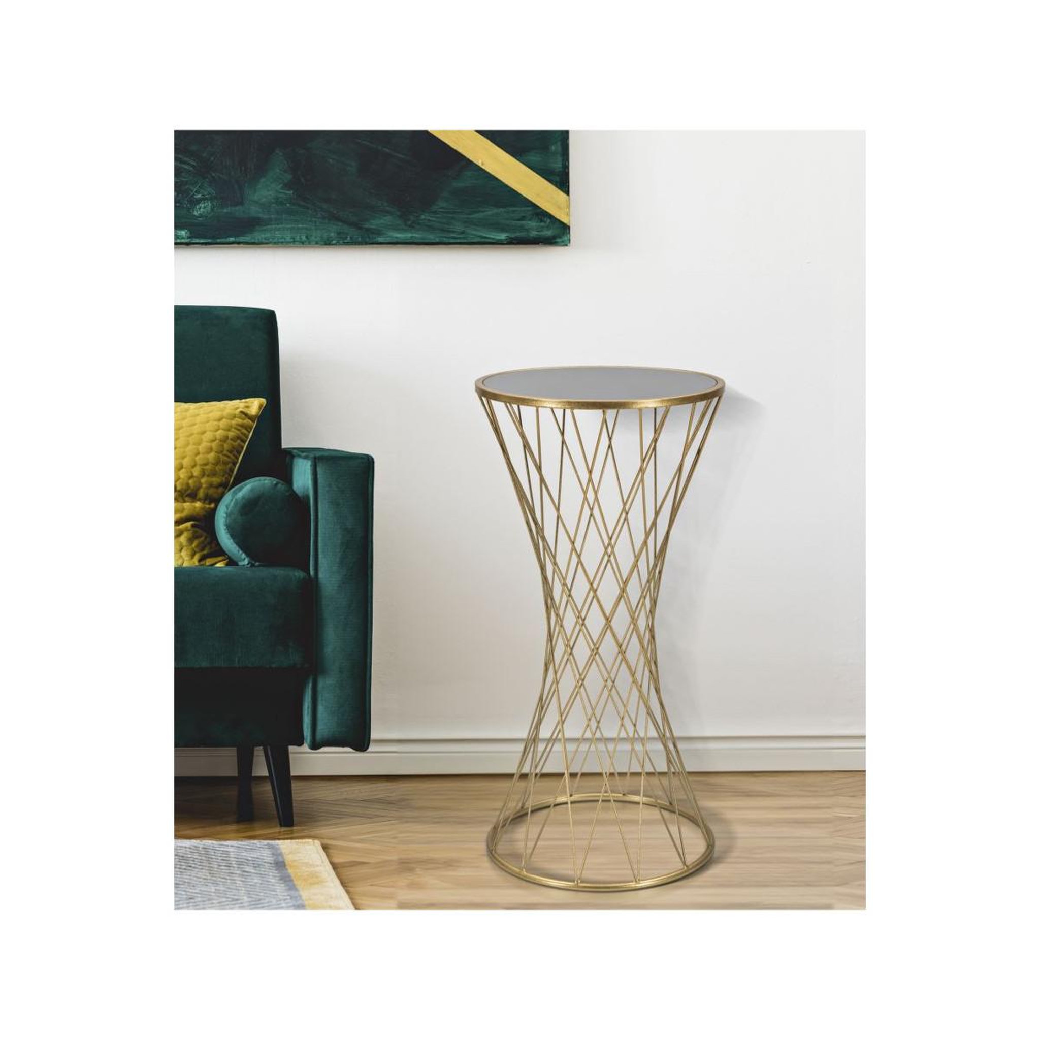 Voir la diapositive 5 : Paris Prix Table d'appoint en métal  tower  80cm or