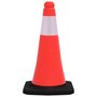 Voir la diapositive 3 : VIDAXL Cones de signalisation reflechissants a base lourde 4 pcs 50 cm
