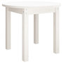 Voir la diapositive 2 : VIDAXL Table basse Blanc Ø 55x45 cm Bois massif de pin
