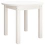 Voir la diapositive 2 : VIDAXL Table basse Blanc Ø 55x45 cm Bois massif de pin