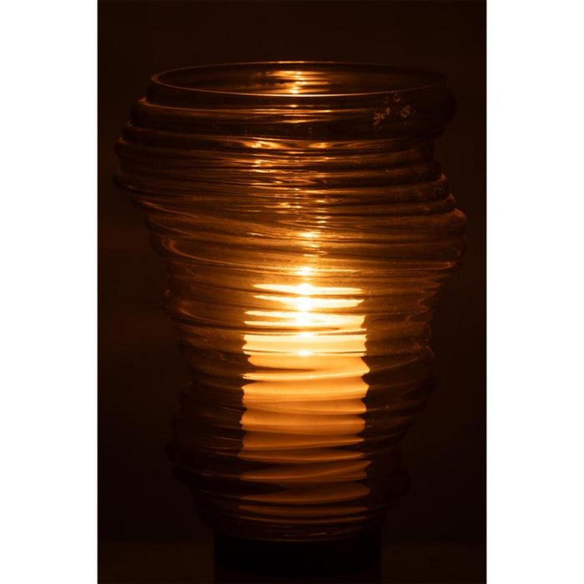 Paris Prix Vase Design en Verre  Tornado  27cm Vert