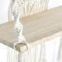 Voir la diapositive 3 : The Home Deco Factory Etagère murale bohème en macramé - Beige
