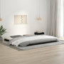 Voir la diapositive 1 : VIDAXL Cadre de lit sans matelas noir 200x200 cm bois massif de pin