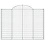 Voir la diapositive 4 : VIDAXL Paniers a gabions arques 20 pcs 200x30x140/160 cm Fer galvanise
