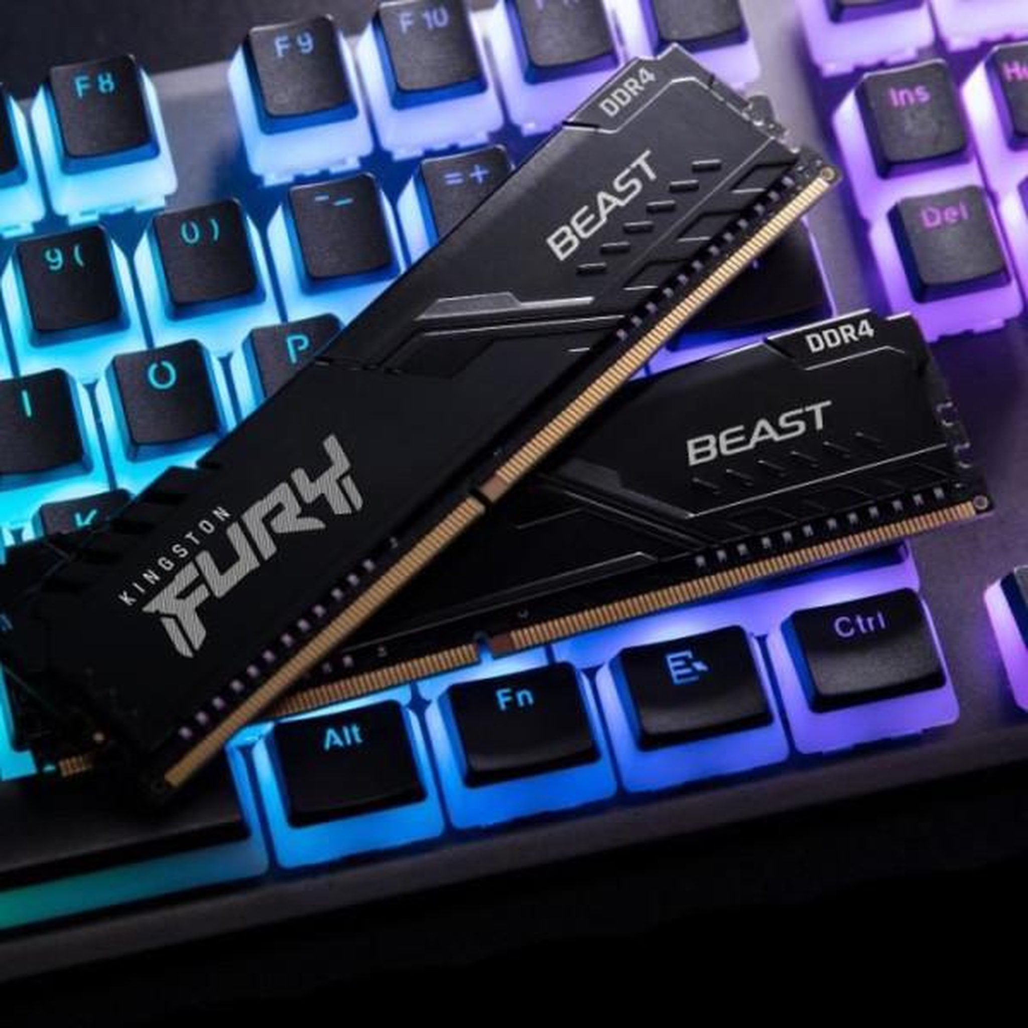Voir la diapositive 3 : Kingston Mémoire Kingston FURY Beast 16Go (2x8Go) DDR4 3600 MHz CL17